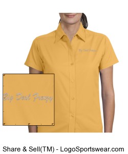 Ladies Short Sleeve Teflon Twill Shirt Design Zoom